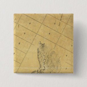 Map Of The City Of Los Angeles 2 Inch Square Button