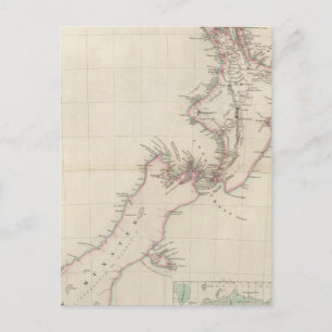 Map of the Colony of New Zealand Postcard