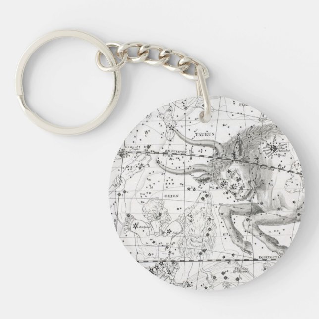 Map of The Constellations Plate XIV Keychain (Front)