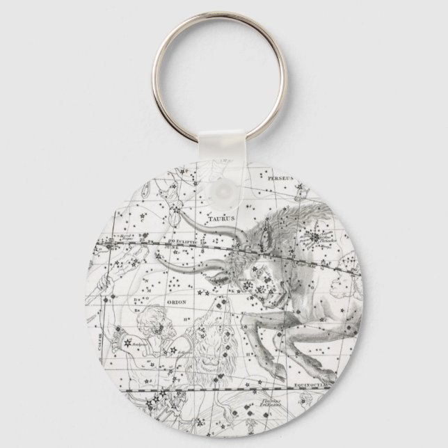 Map of The Constellations Plate XIV Keychain (Front)