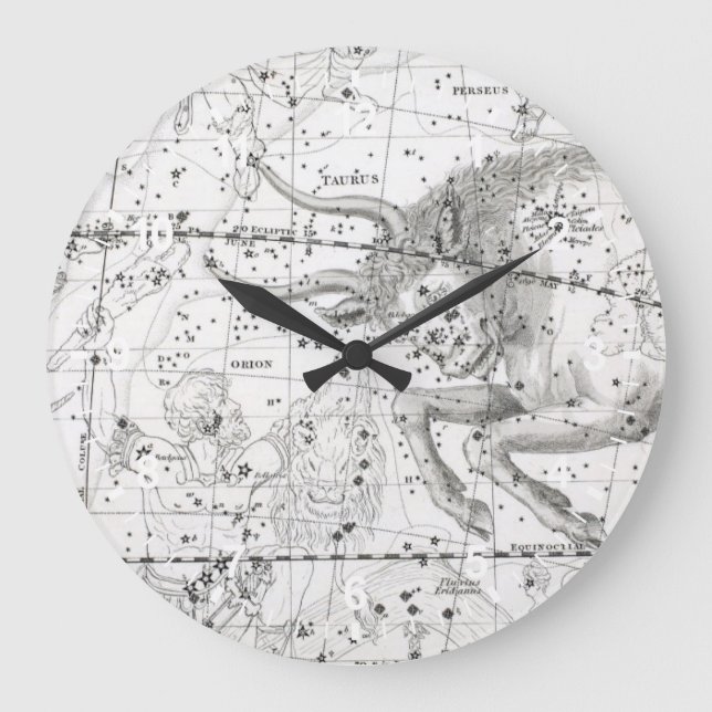 Map of The Constellations Plate XIV Large Clock (Front)