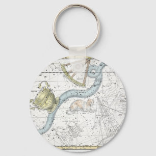 Map of The Constellations Plate XXVI Keychain