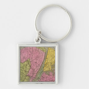 Map of the Country Keychain