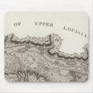 Map of the Country Of The Illinois Mouse Pad