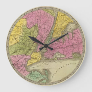 Map of the Country Twenty Five Miles Round The Large Clock
