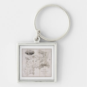 Map of the County of Middlesex, published 1819 (pr Keychain