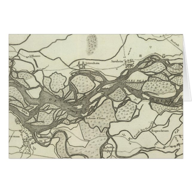Map of the Course of the Rhine (Front Horizontal)