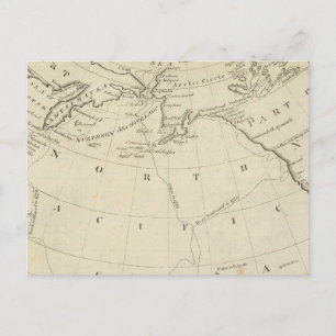 Map of the Discoveries made by Cook and Clerke 2 Postcard