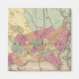 Map of the District of Columbia, Washington Magnet