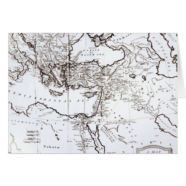 Map of the Eastern Part of the Roman Empire (Front Horizontal)