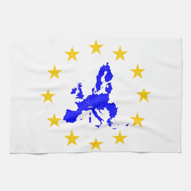 Map of the European Union Kitchen Towel (Horizontal)