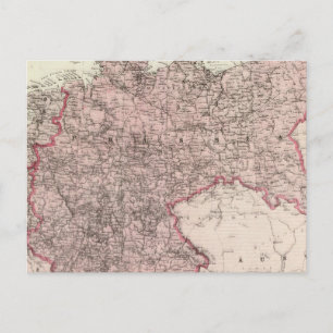 Map of the German Empire Postcard