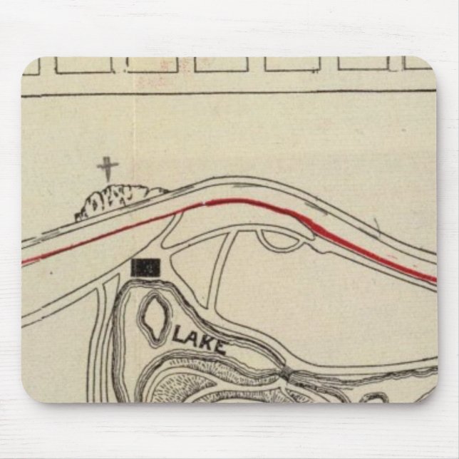 Map of the Golden Gate Park Mouse Pad (Front)
