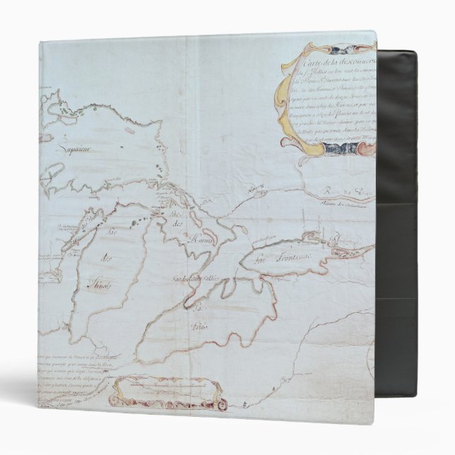 Map of the Great Lakes Binder (Front/Inside)