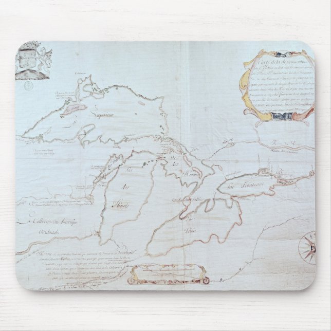 Map of the Great Lakes Mouse Pad (Front)