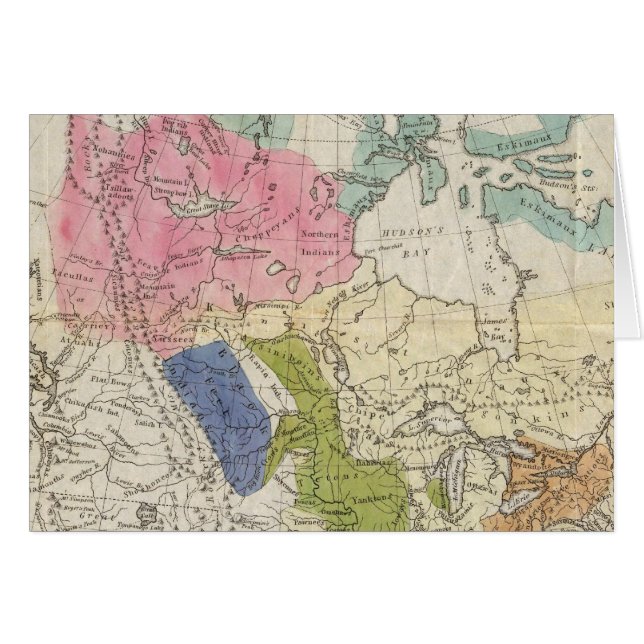 Map of the Indian Tribes of North America (Front Horizontal)