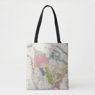 Map of the Indian Tribes of North America Tote Bag