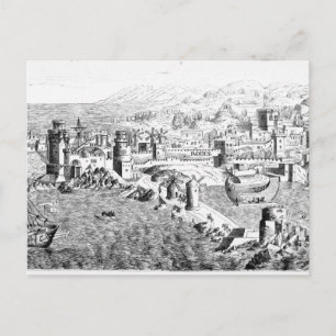 Map of the Island of Rhodes Postcard