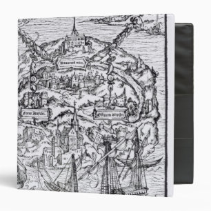 Map of the Island of Utopia, Book frontispiece Binder