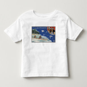 Map of the Islands, Natives in a Canoe Toddler T-shirt