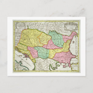 Map of the Kingdom of Hungary and the States which Postcard