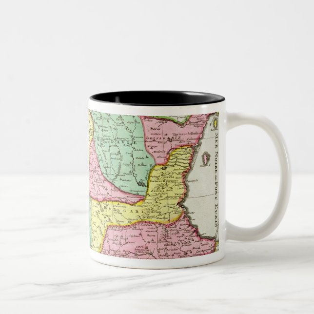 Map of the Kingdom of Hungary and the States which Two-Tone Coffee Mug (Right)