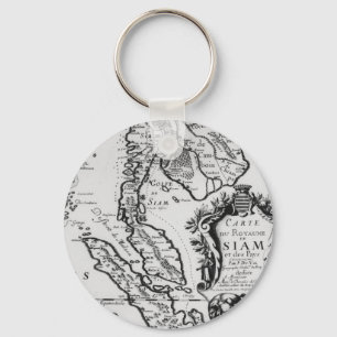 Map of the Kingdom of Siam Keychain