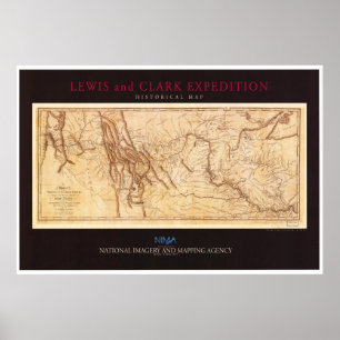 Map of the Lewis and Clark Expedition Poster