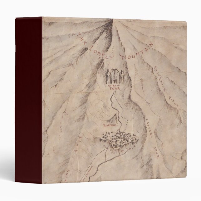 Map of The Lonley Mountain Binder (Front/Spine)