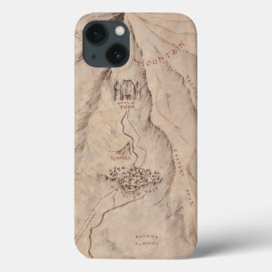 Map of The Lonley Mountain iPhone 13 Case