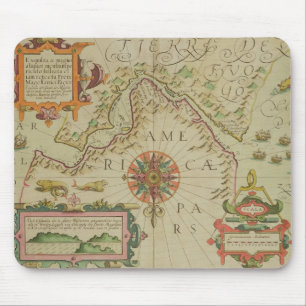 Map of the Magellan Straits, Patagonia, from the M Mouse Pad