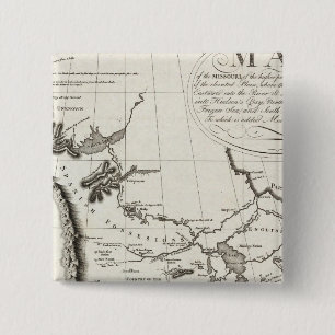 Map of the Missouri 2 Inch Square Button
