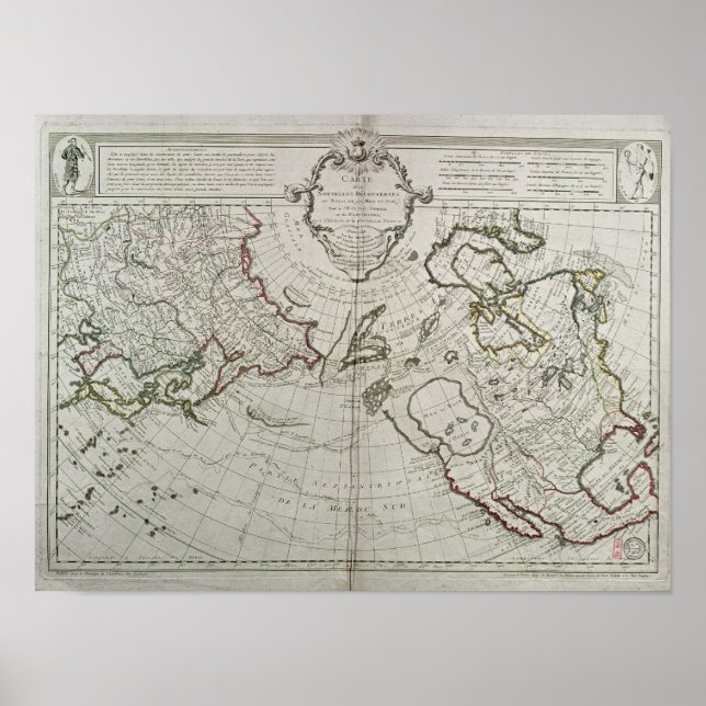 Map of the New Discoveries Poster (Front)