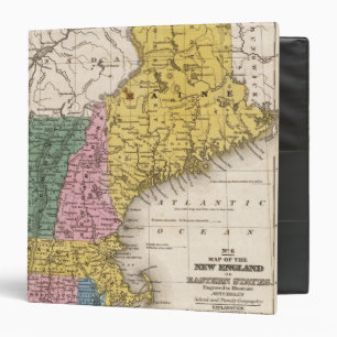 Map of the New England or Eastern States Binder