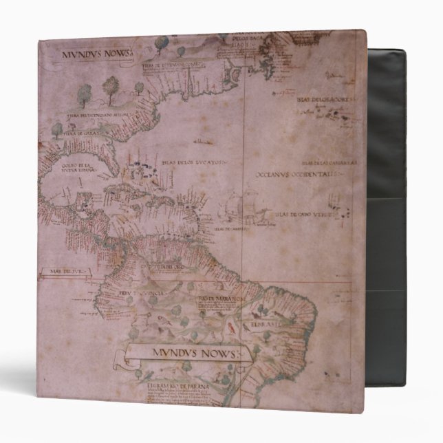 Map of the New World, c.1532 Binder (Front/Inside)