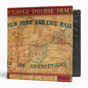 Map of the New York and Erie Rail Road Binder