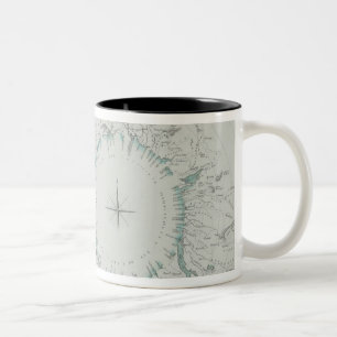 Map of the North Pole Two-Tone Coffee Mug