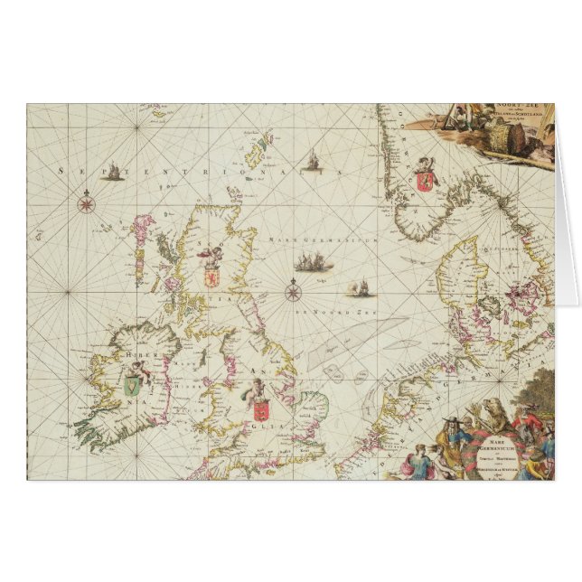 Map of the North Sea, c.1675 (Front Horizontal)