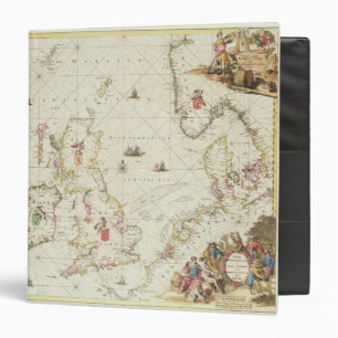 Map of the North Sea, c.1675 Binder