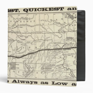 Map of the Northern Pacific Railroad Binder