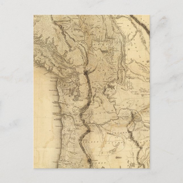 Map of the Oregon Territory Postcard (Front)