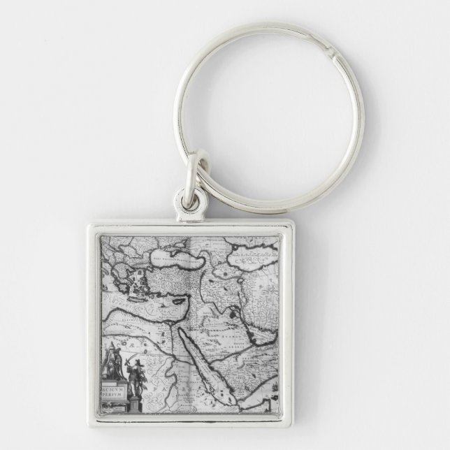 Map of the Ottoman Empire Keychain (Front)