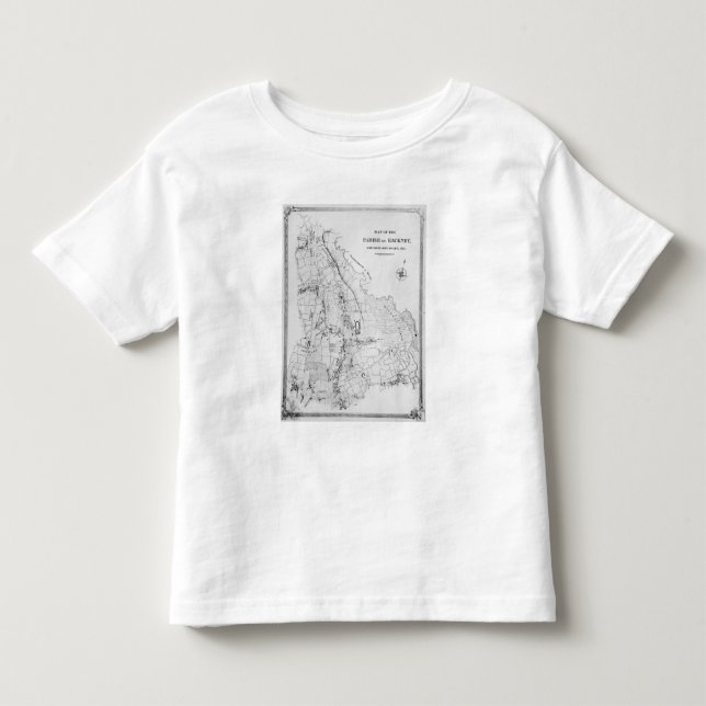 Map of the Parish of Hackney Toddler T-shirt (Front)
