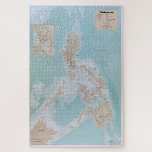 Map of The Philippines (1990) Jigsaw Puzzle
