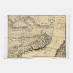 Map of the Province of Quebec Canada (1776) Kitchen Towel