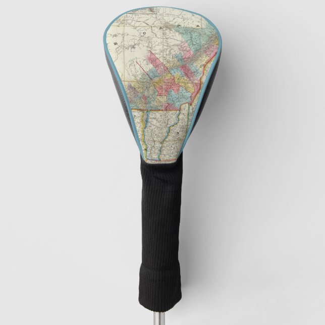 Map Of The Provinces Of Canada Golf Head Cover (Front)