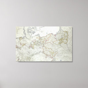 Map of the Prussian States in 1799 Canvas Print