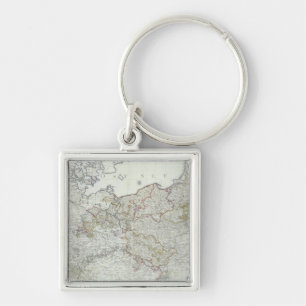 Map of the Prussian States in 1799 Keychain