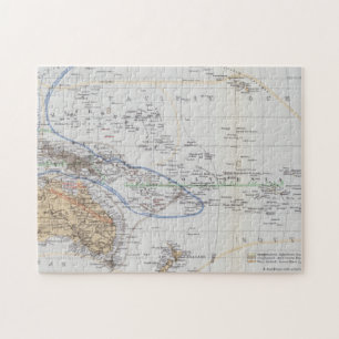 Map of the Races of Oceania and Australasia Jigsaw Puzzle