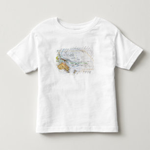 Map of the races of Oceania and Australasia Toddler T-shirt